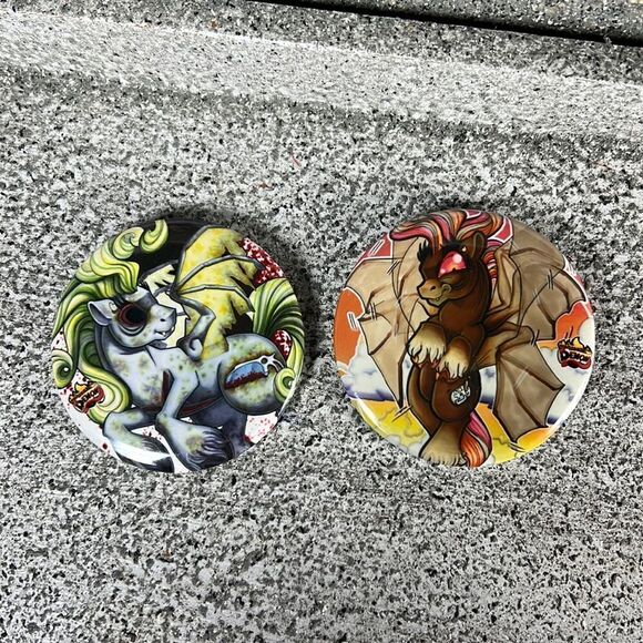 My Little Pony G3, Demon, Horse Devil Pins Set of 2 - Picture 1 of 4